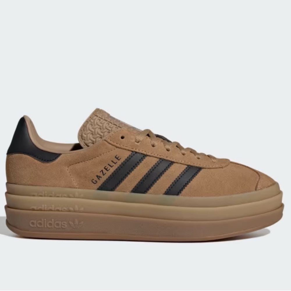 adidas Gazelle Bold Cardboard / Black / Gum - Picture 4 of 12